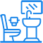 Bathroom remodel plumbing service icon