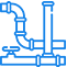 Whole-home repiping and water line service icon
