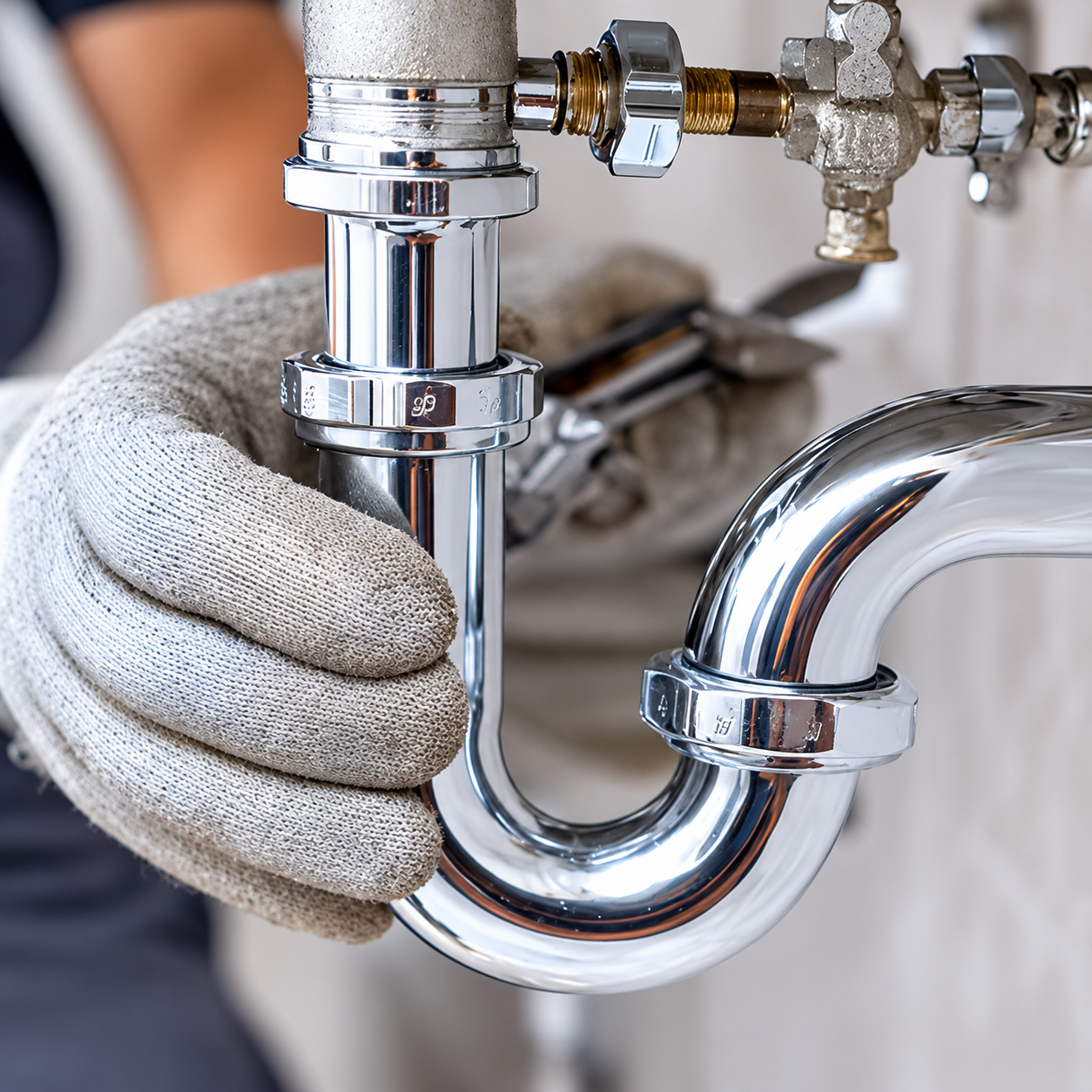 Local plumbing team on a service call in Franklin County PA